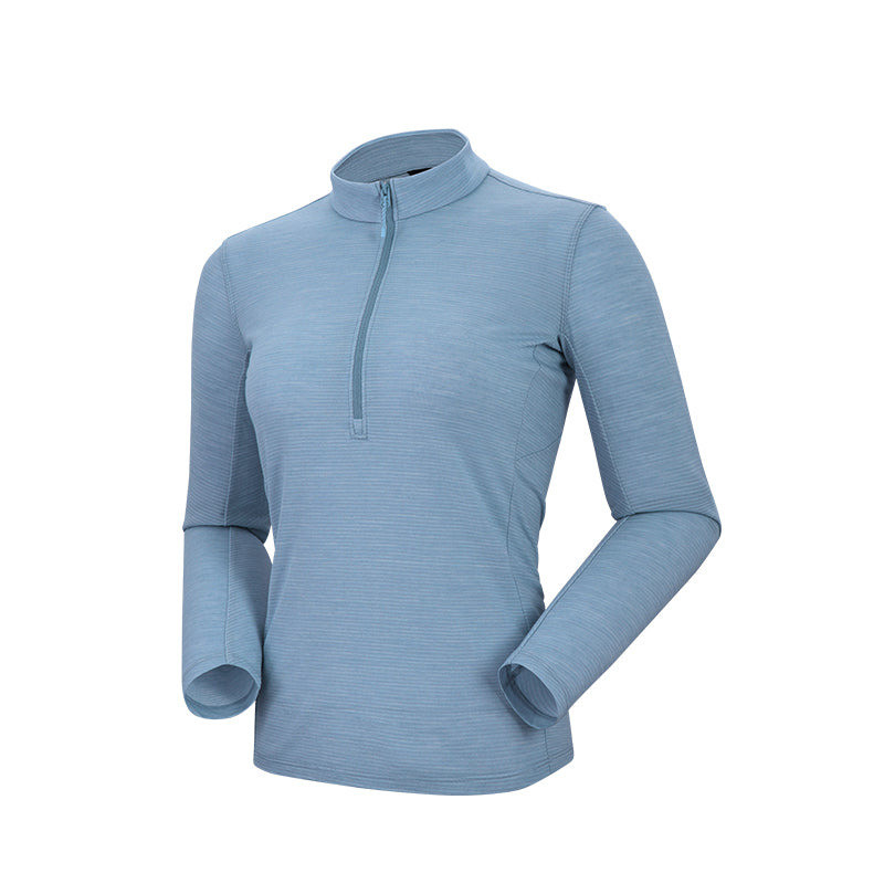Kailas Stand Collar Wool Long Sleeve Functional T-shirt Women’s 1
