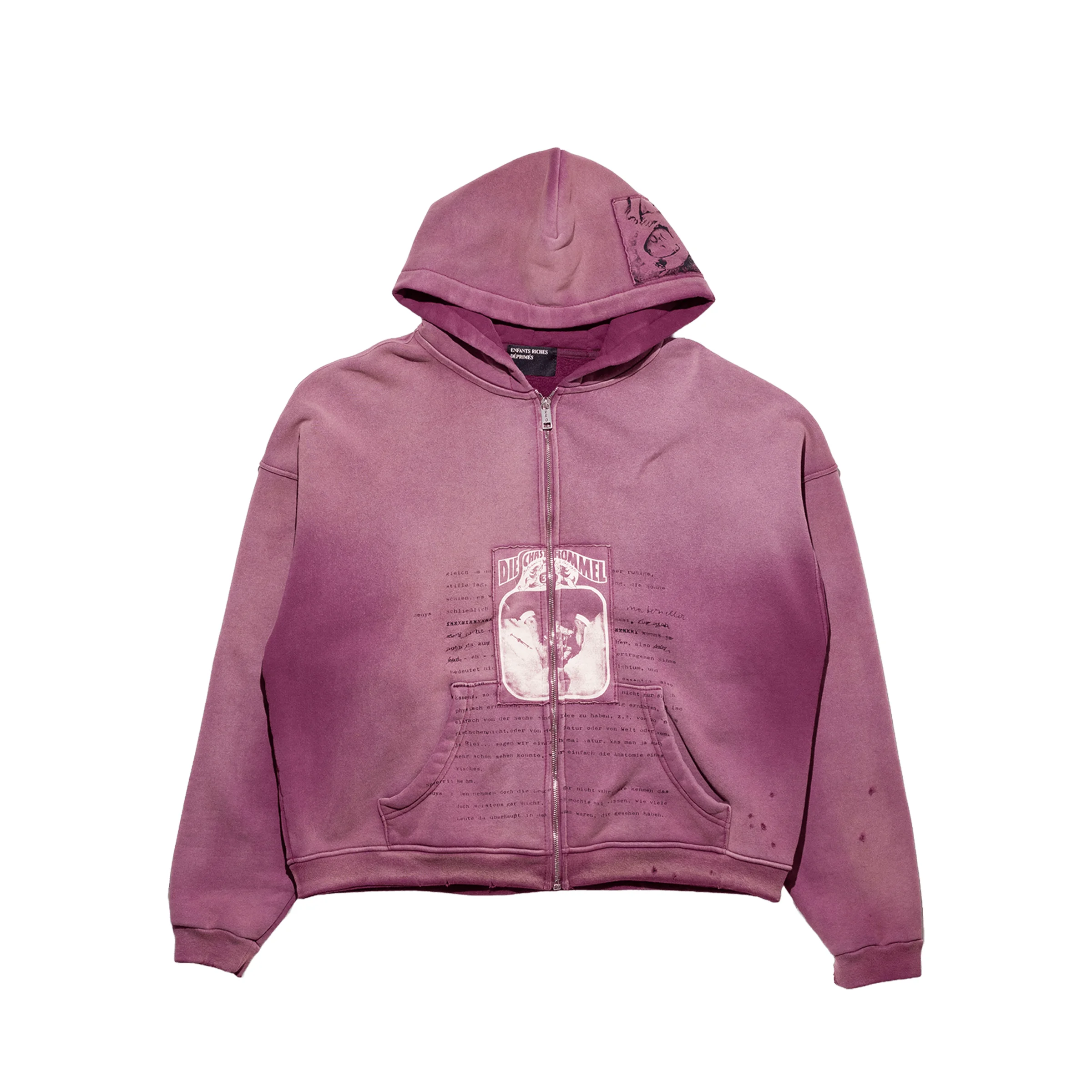 ROCK / PAPER / SCISSORS II ASSEMBLAGE ZIP HOODIE - 1