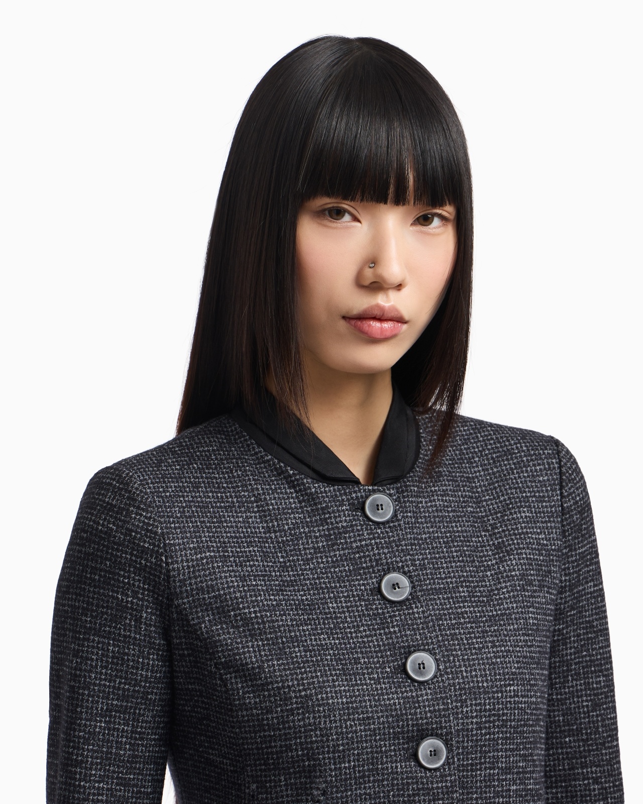 ICON HOUNDSTOOTH CLOTH SINGLE-BREASTED JACKET - 5