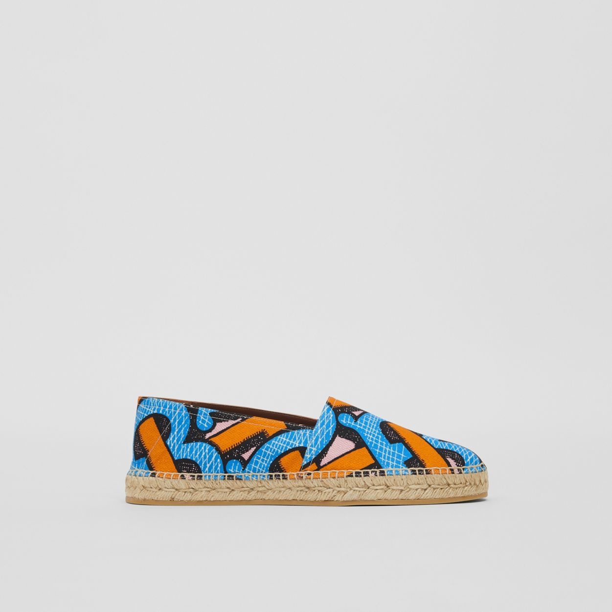 Monogram Print Cotton Canvas Espadrilles - 1