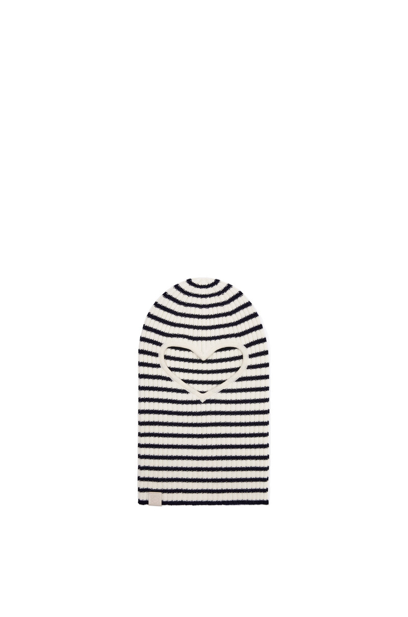 Stripe heart balaclava in wool 1