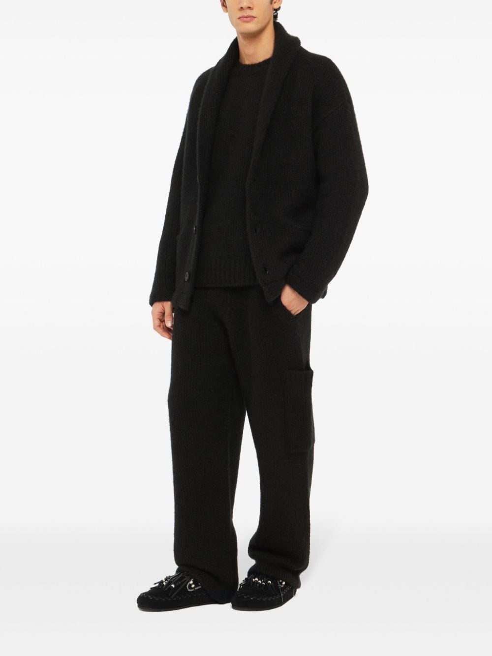finest rib-knitted trousers - 2