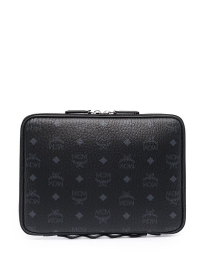 MCM small faux leather clutch bag outlook