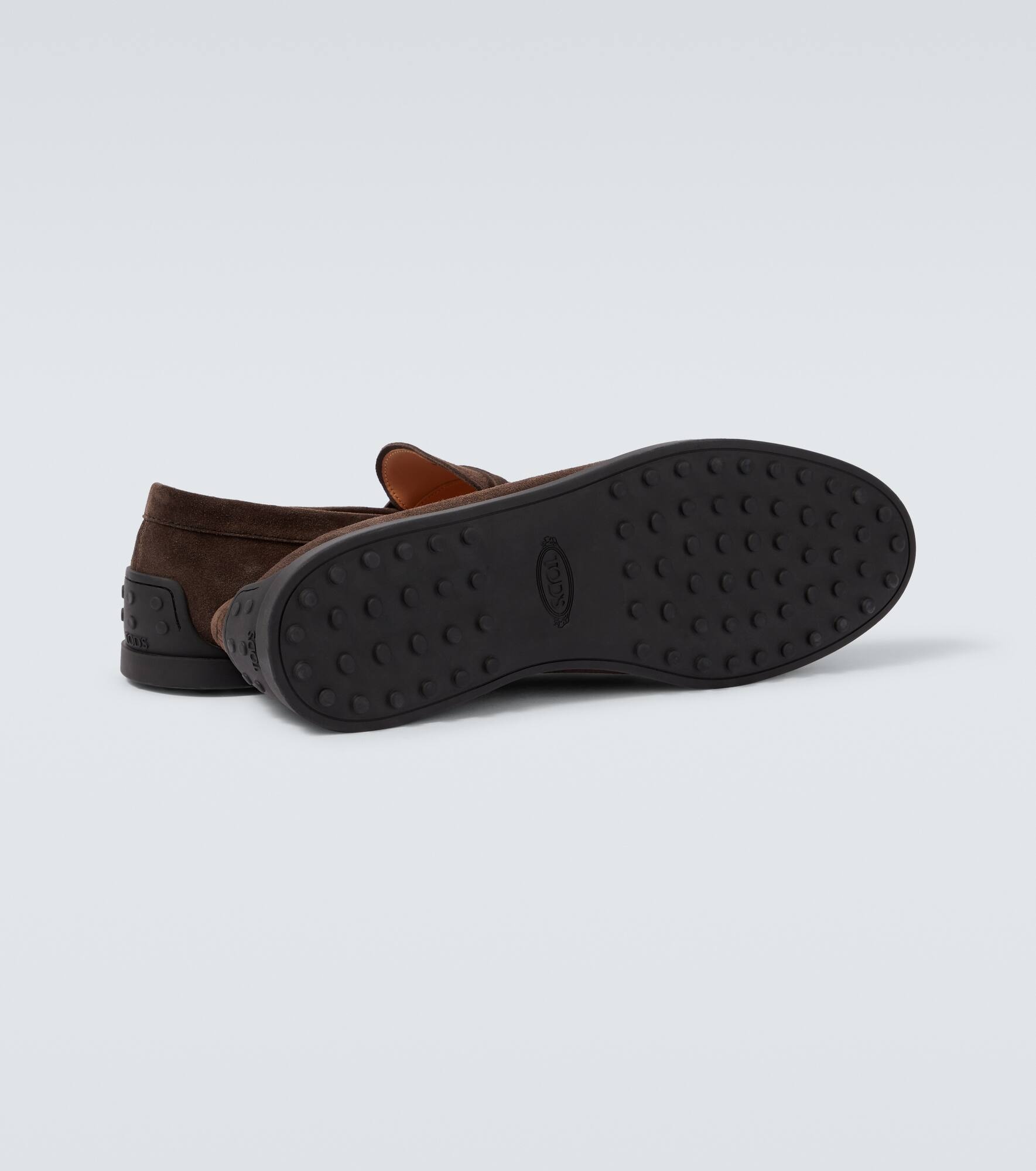 Suede penny loafers - 7