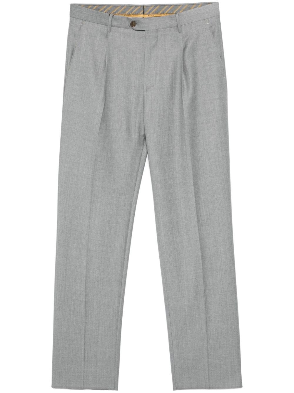 pleated tapered trousers - 1