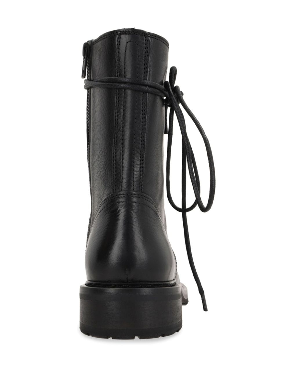 lace-up leather boots - 3