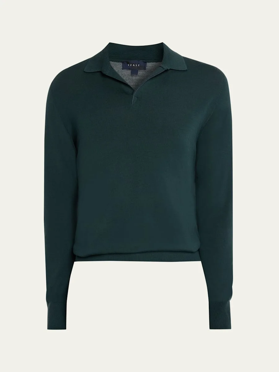 Men's Lasca V-Neck Polo Sweater - 1