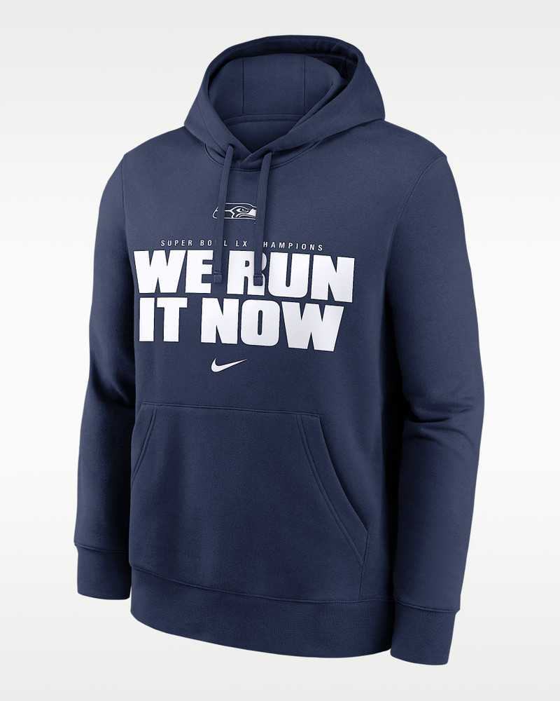 Seattle Seahawks Super Bowl LX Winner Club Men's Nike NFL Pullover Hoodie 1