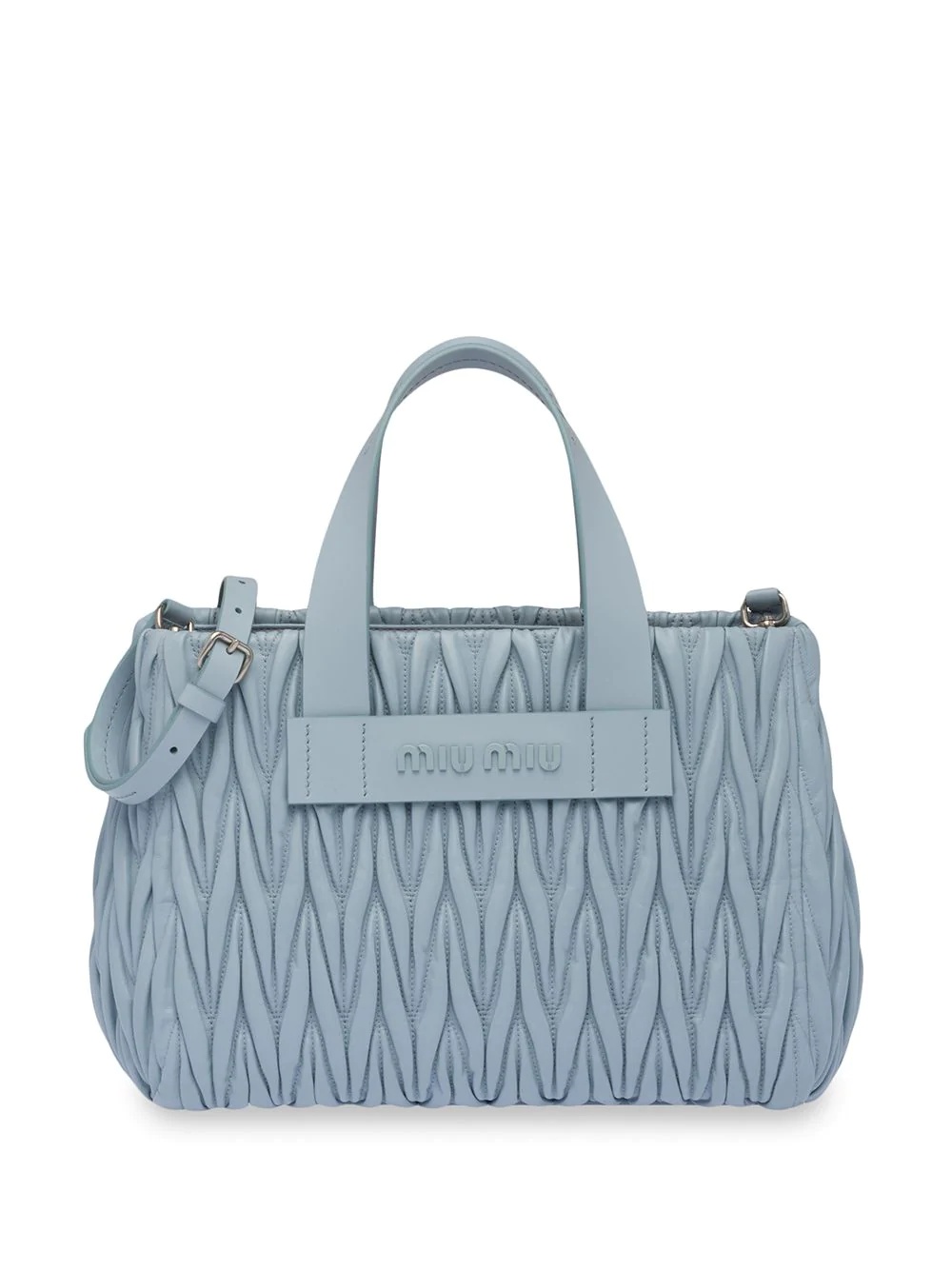 Matelassé effect handbag - 1