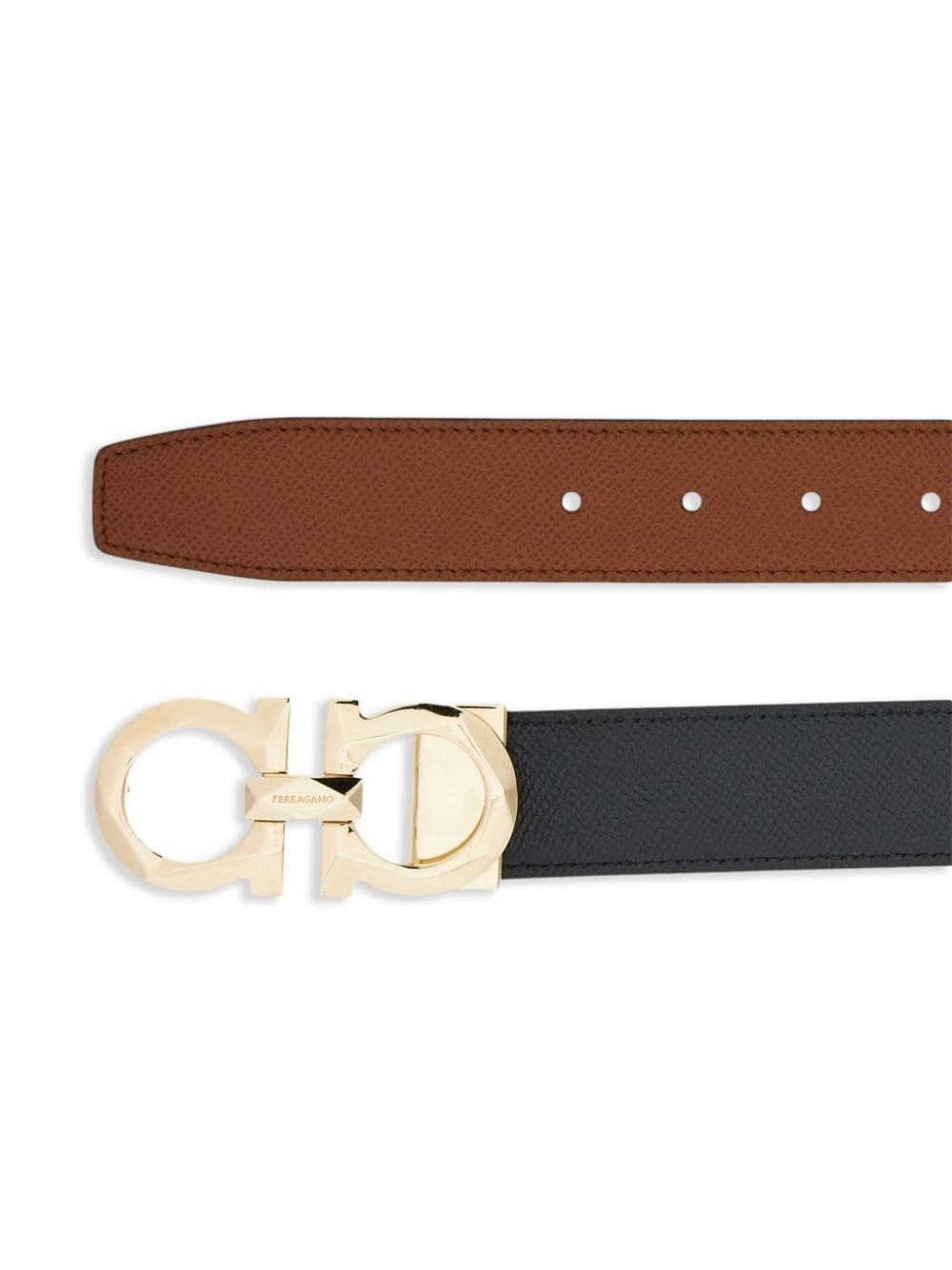 Gancini reversible leather belt - 2