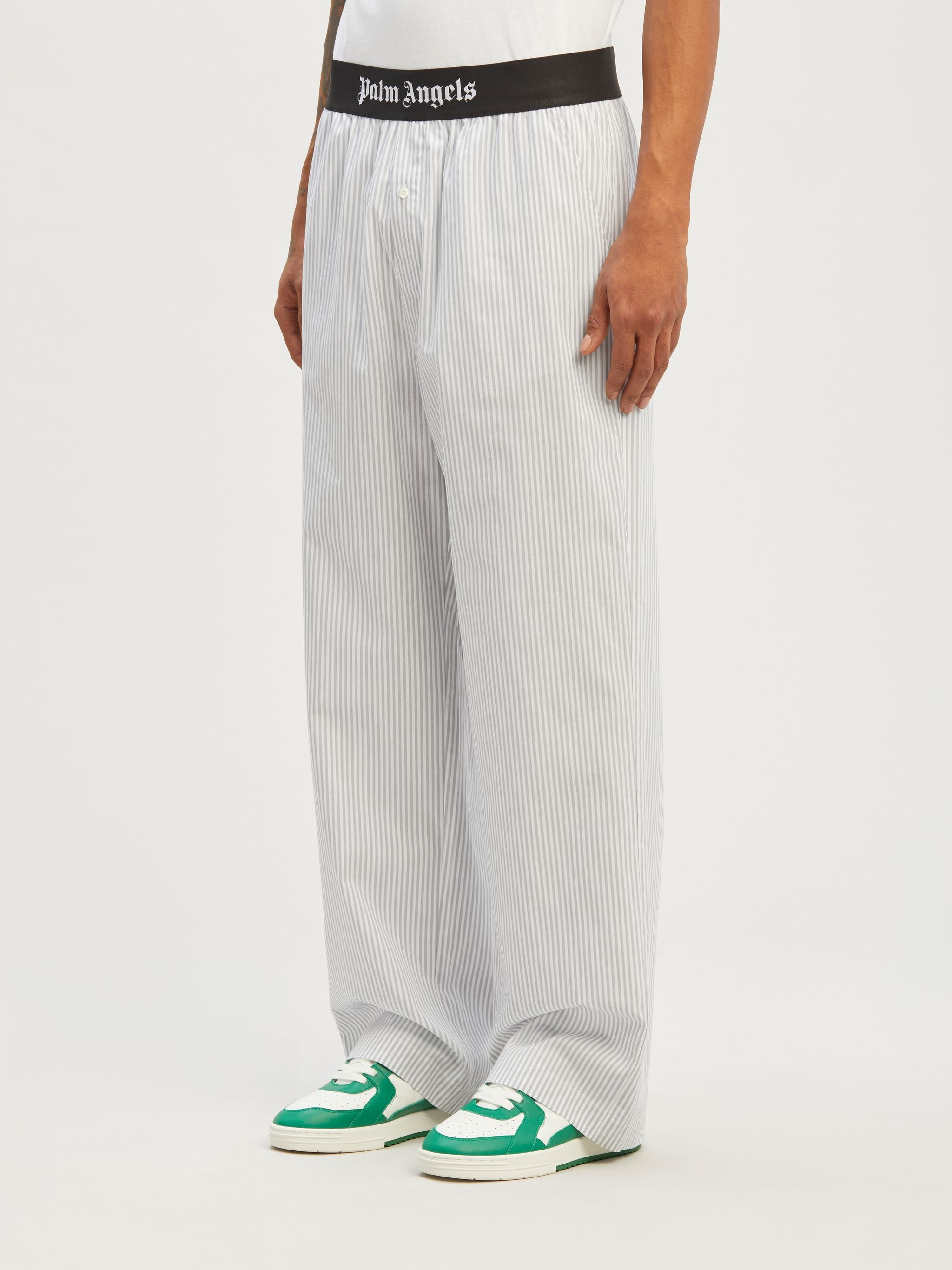 Classic Logo Striped Pajama Pants - 4