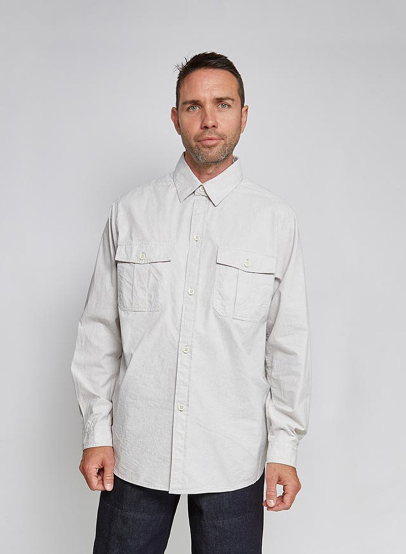 Nigel Cabourn Tunic Shirt in Natural outlook