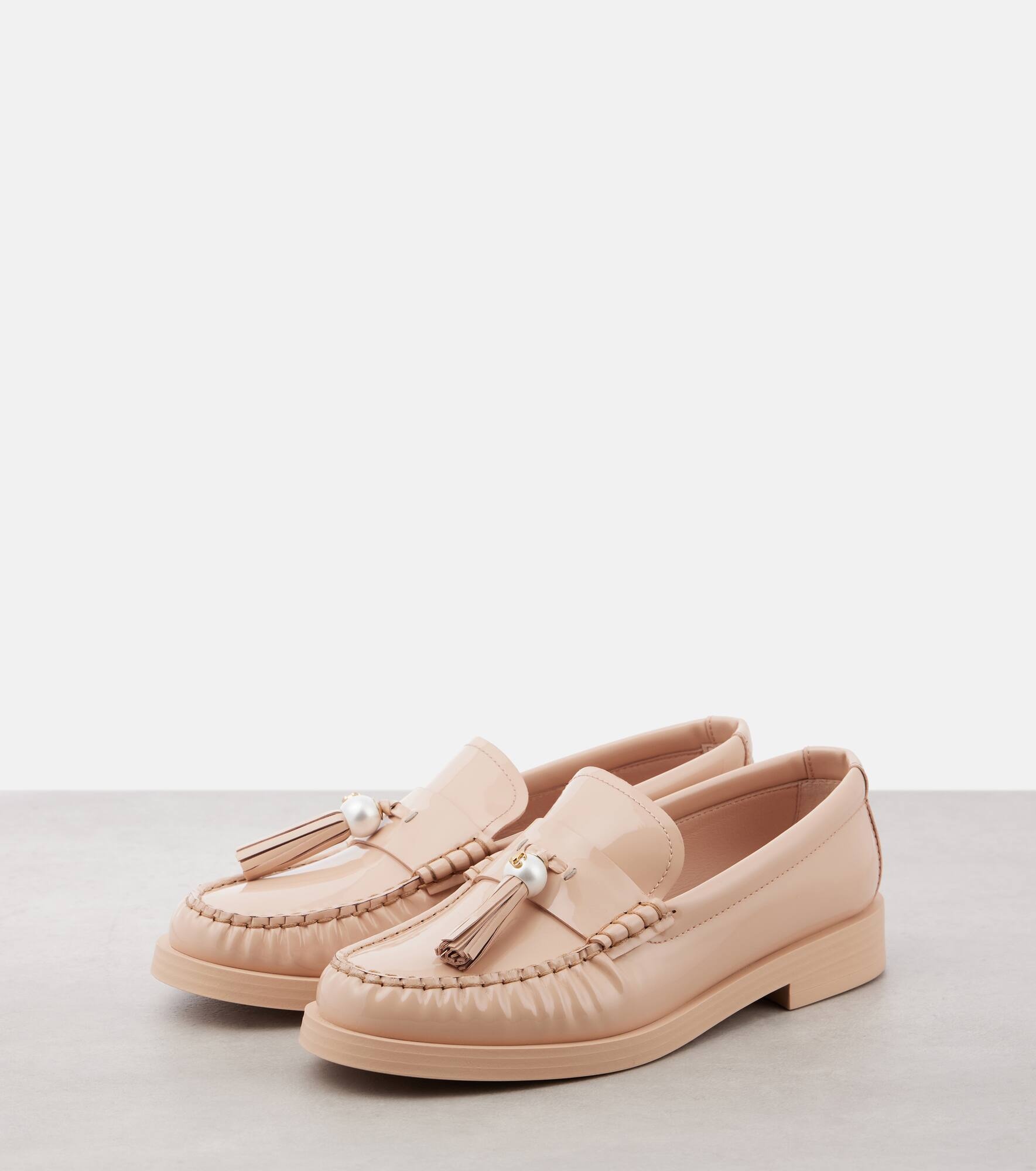 Addie embellished patent leather loafers - 4