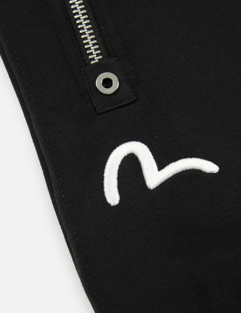 SEAGULL PRINT DOUBLE LAYER LOOSE FIT JEANS 4