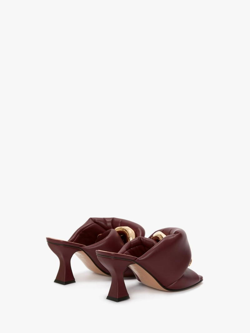 LEATHER CHAIN TWIST HEELS 3