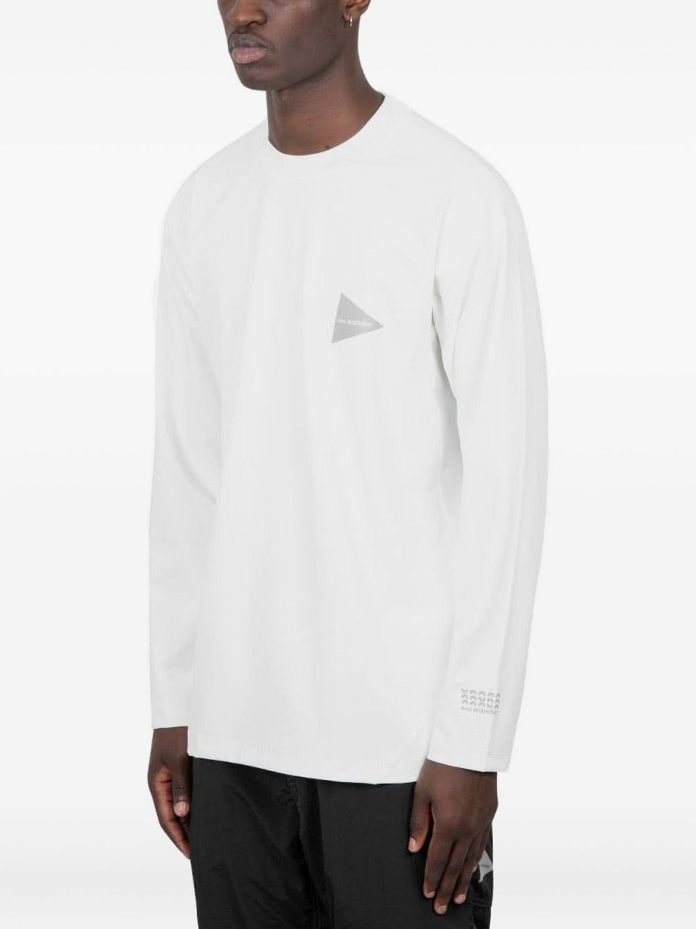 logo-triangle long-sleeve T-shirt - 2