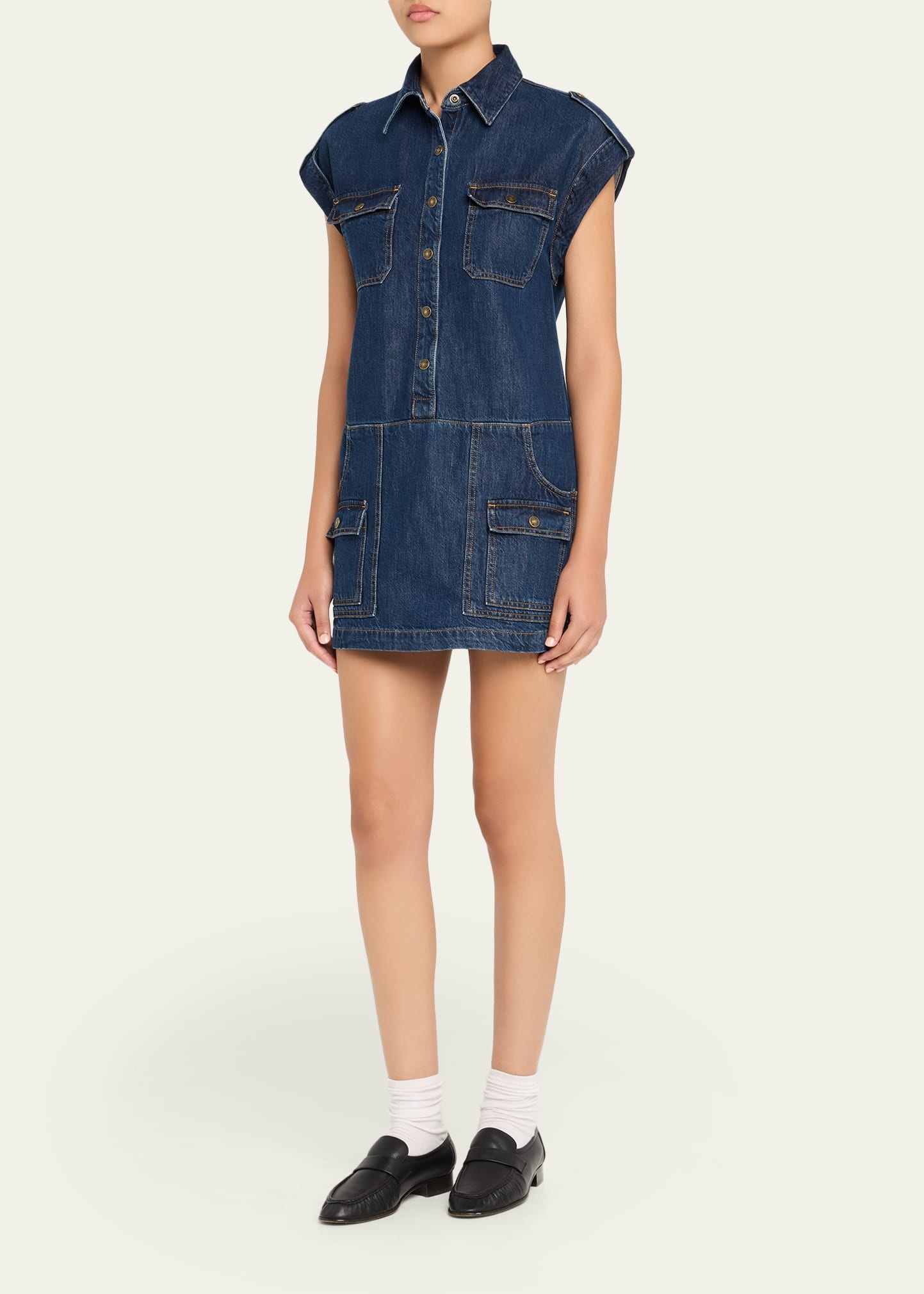 The Arizona Denim Mini Dress - 4