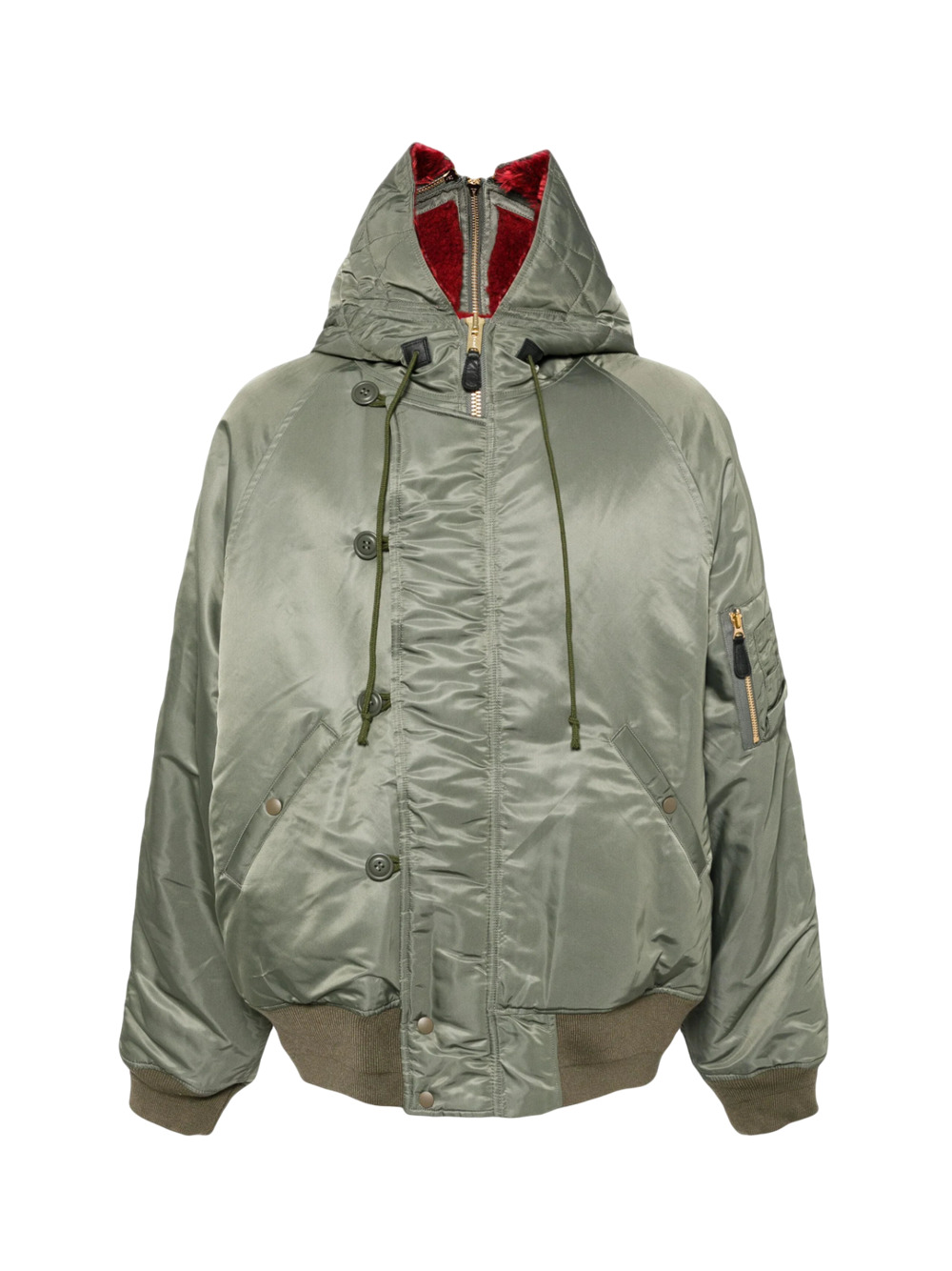 doublet Petal Mouth Hood Bomber Jacket | club21 | REVERSIBLE