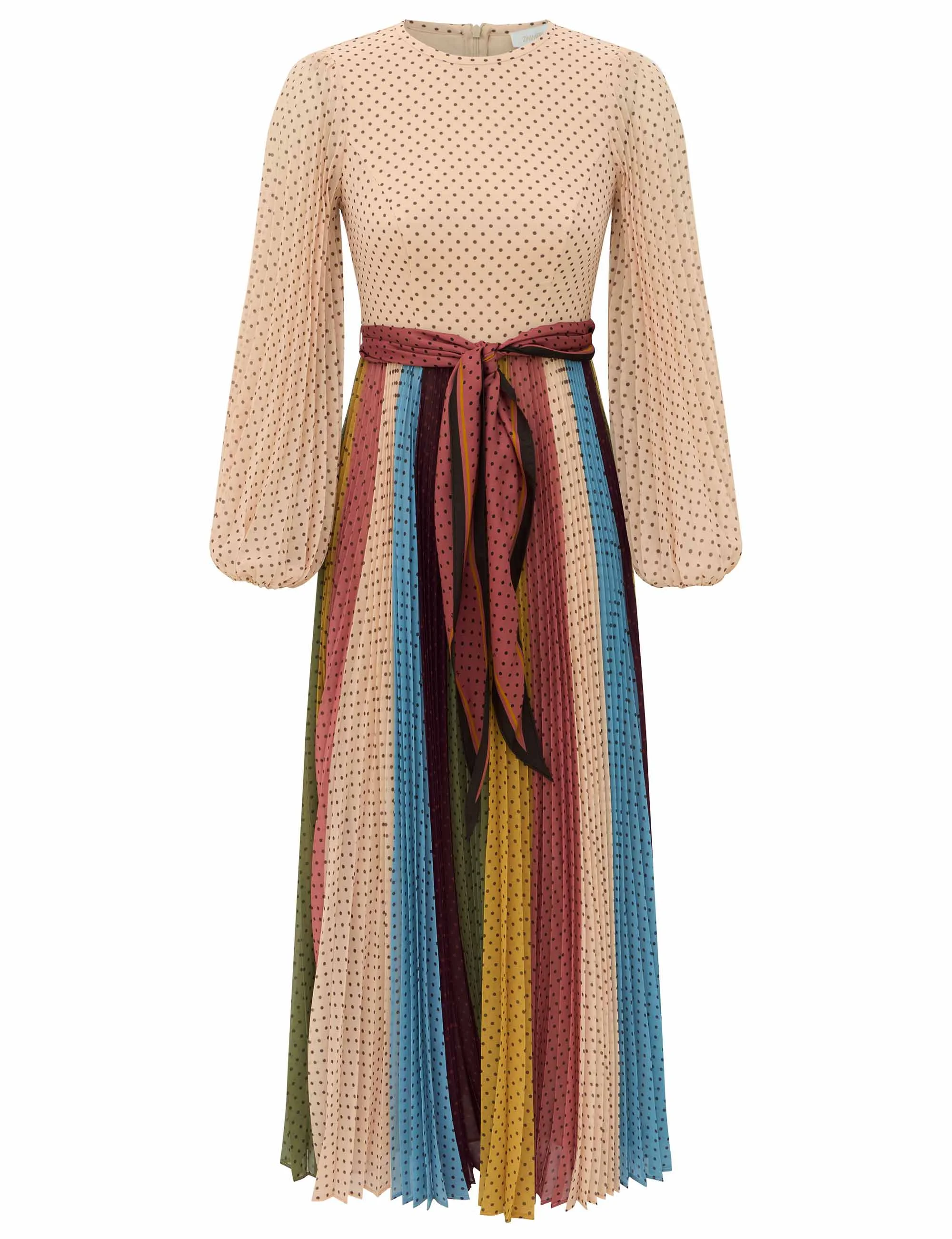 SUNRAY LONG SLEEVE MIDI DRESS - 1