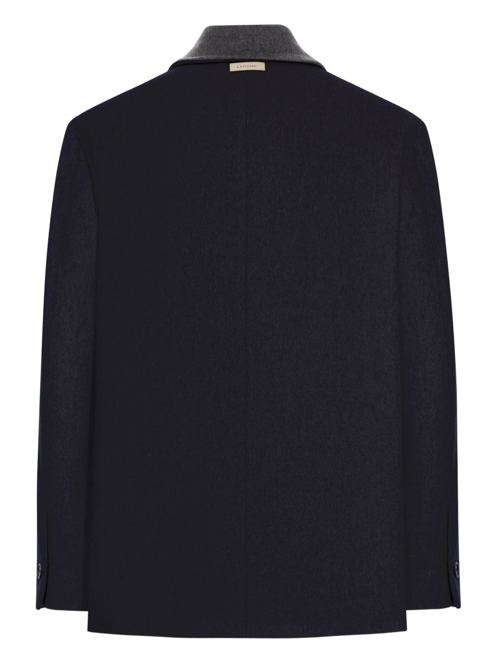 wool contrast-collar jacket - 2