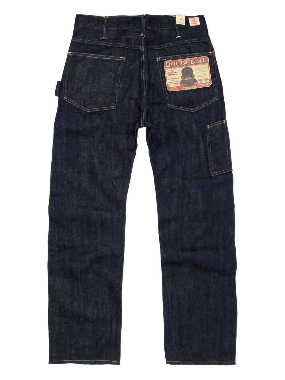 diagonal-pockets straight-leg jeans - 2