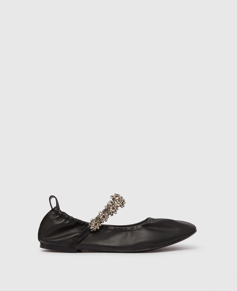 Elsa Crystal Flowers Ballet Flats 1