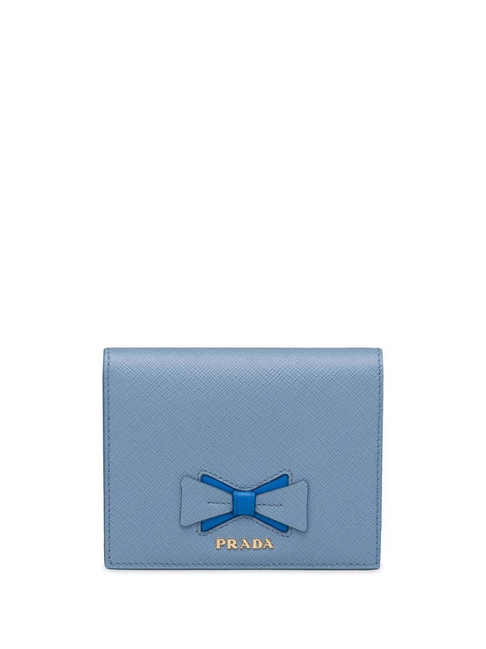 bow-detail logo-plaque wallet - 1