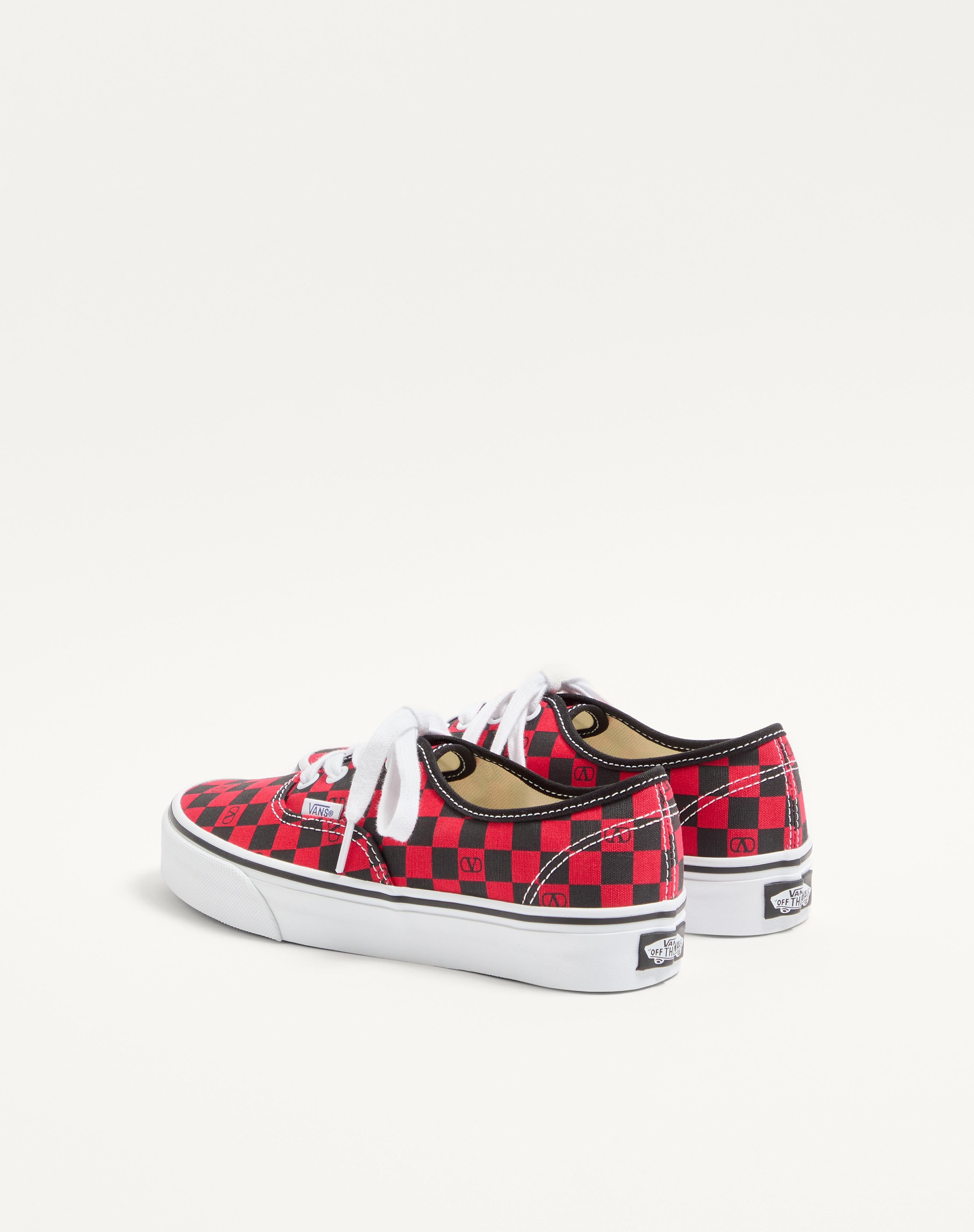 VALENTINO GARAVANI AND VANS LOW-TOP TRAINER IN FABRIC WITH VLOGO CHECKERBOARD PRINT - 6