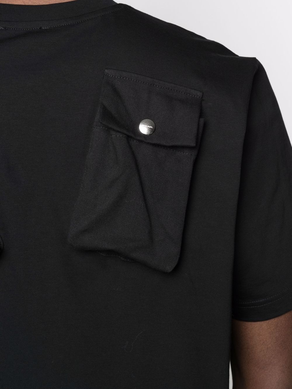 Green-label 3D pocket-detail cotton T-shirt - 5