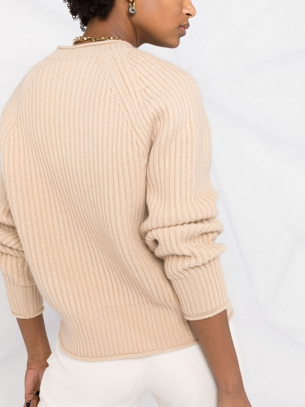 button-up cashmere cardigan - 3