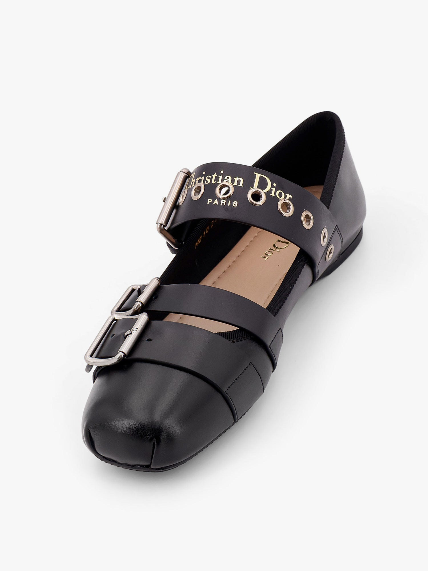 Dior Women Dior Punk Leather Ballerinas - 4