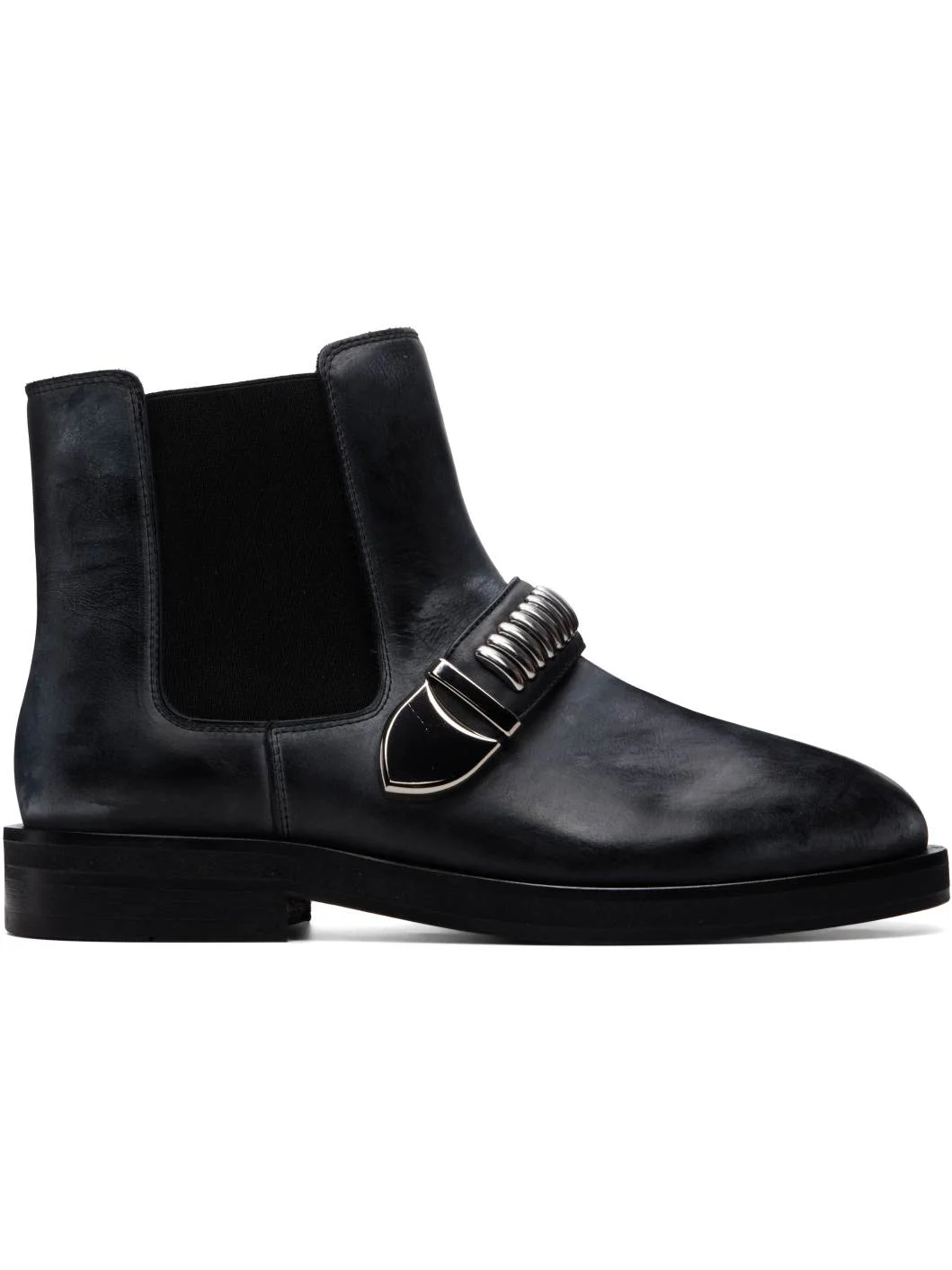 Black Studded Chelsea Boots - 1