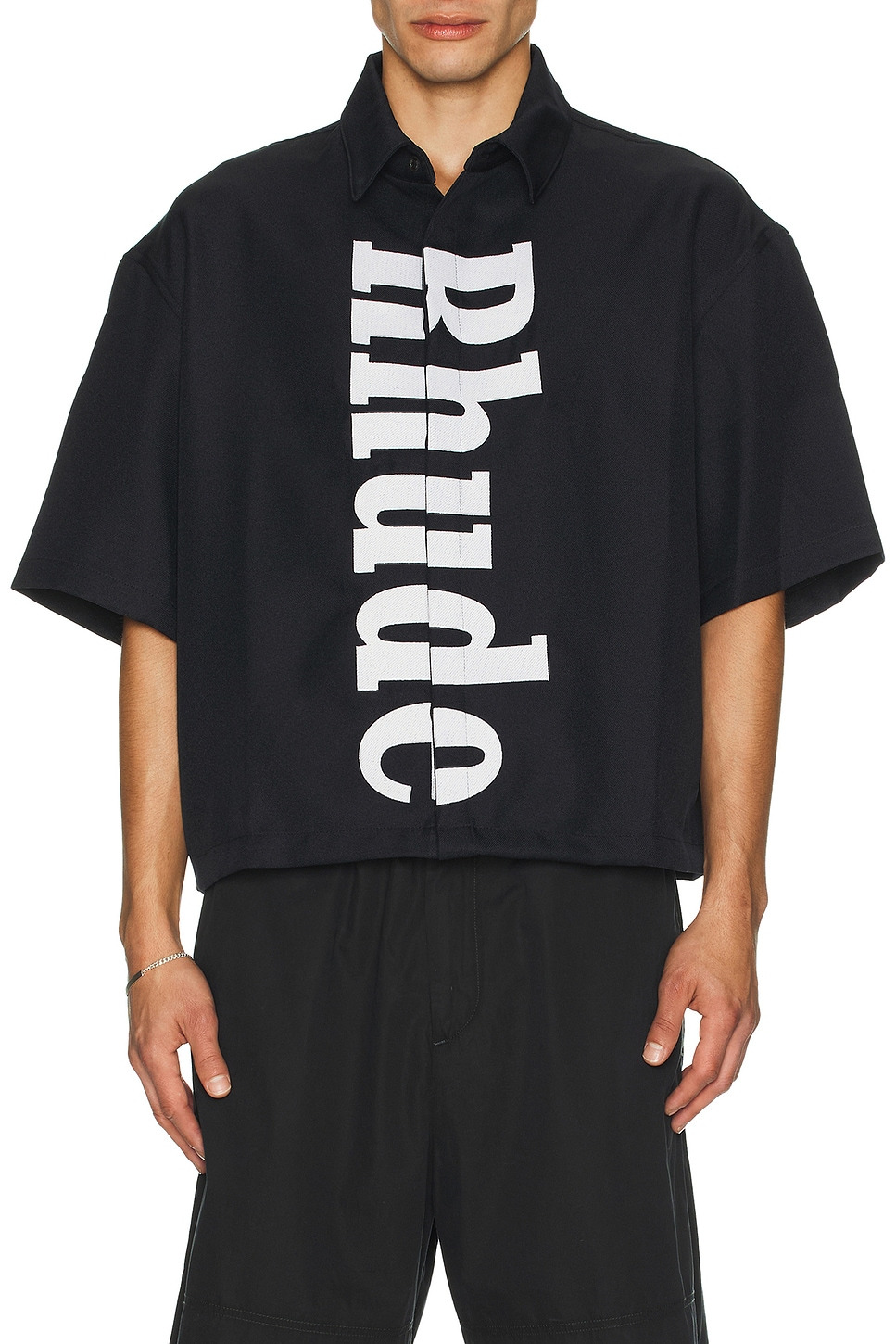 Center Logo Button Up Shirt - 3