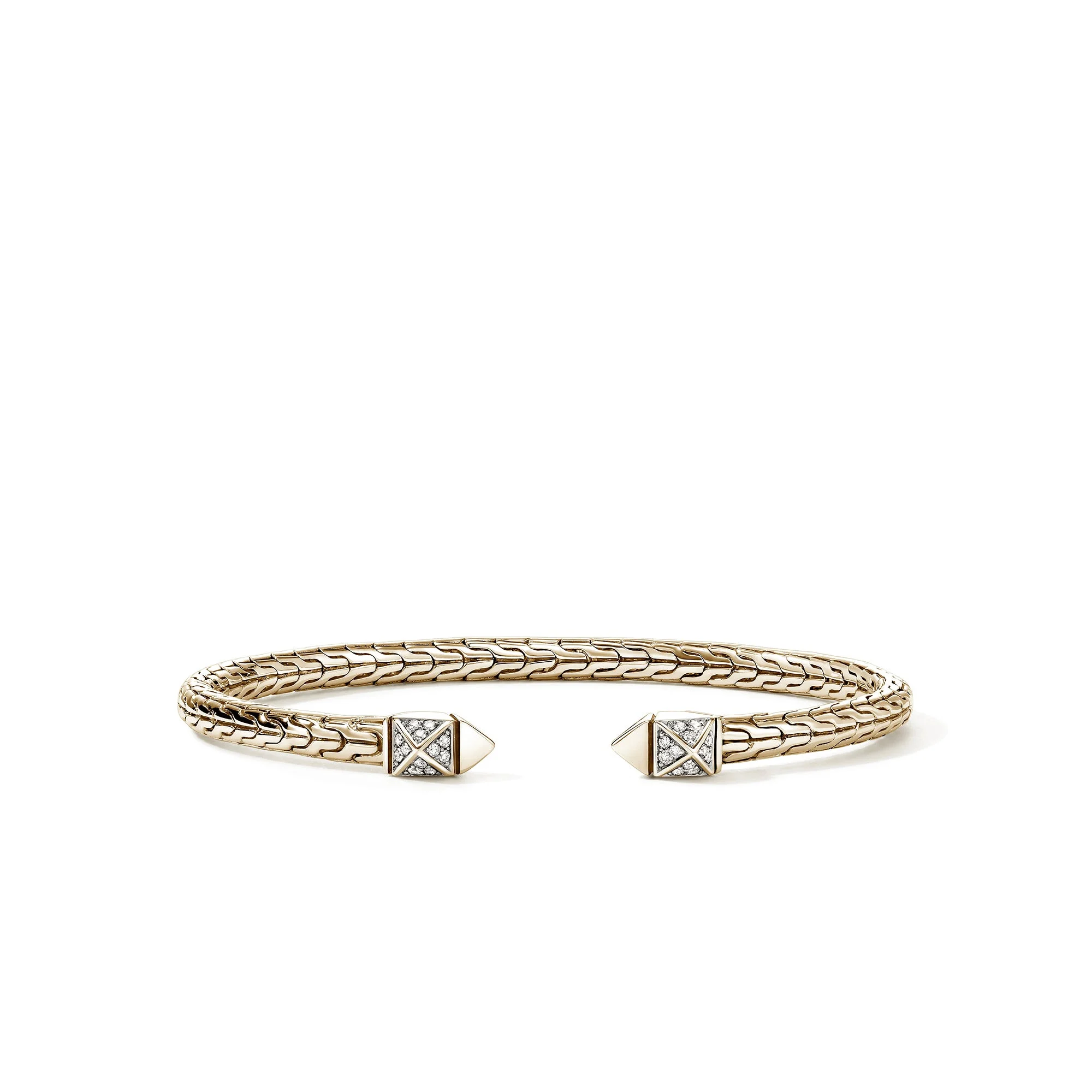 Icon Stud Flex Cuff, Gold, Diamonds - 1