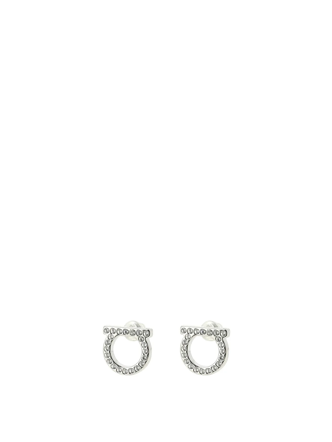 Ferragamo "gancini Crystals" Earrings - 1