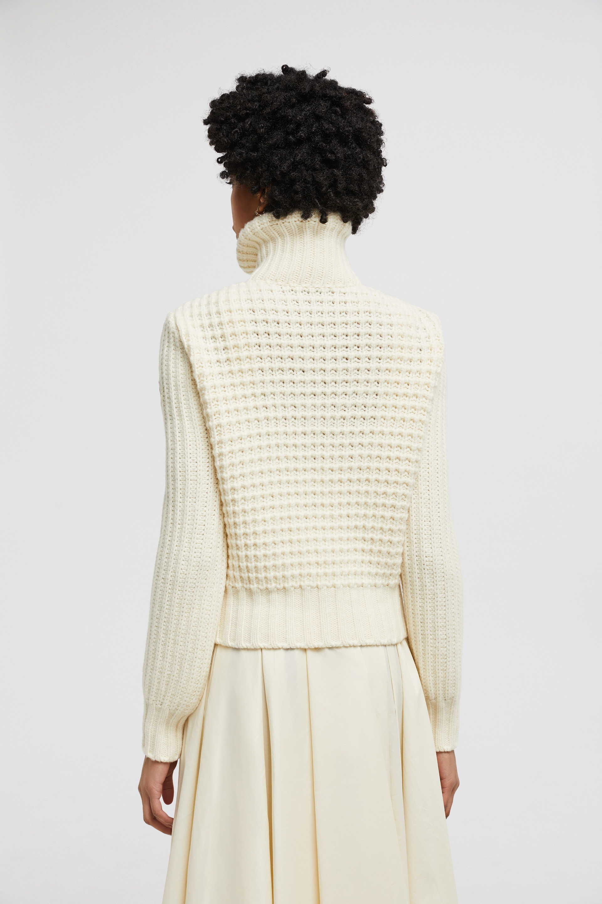 Padded Wool & Cashmere Zip-Up Cardigan - 5