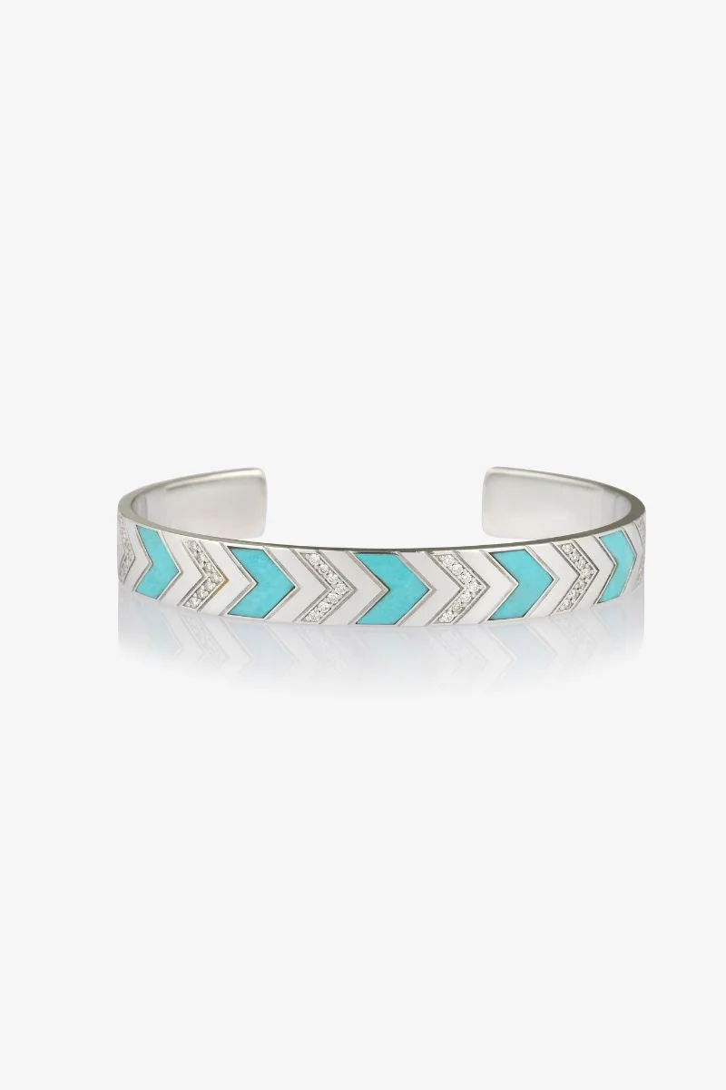 FRIENDSHIP DIAMOND / TURQUOISE CUFF 8MM - 1
