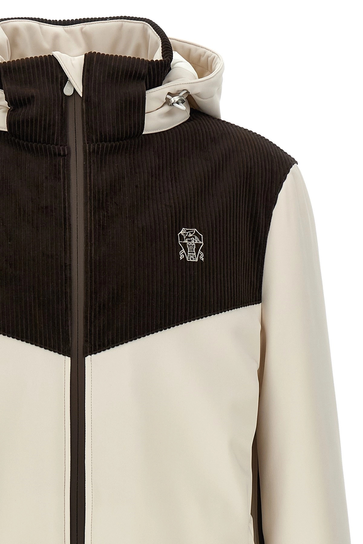 Corduroy insert ski jacket - 4