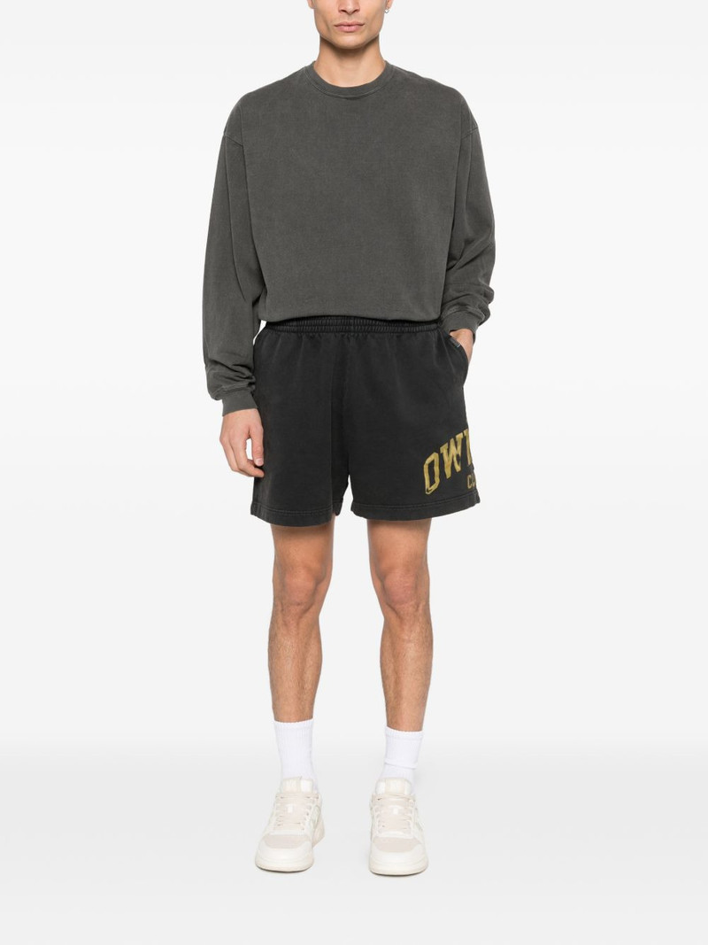 REPRESENT logo-print track shorts outlook