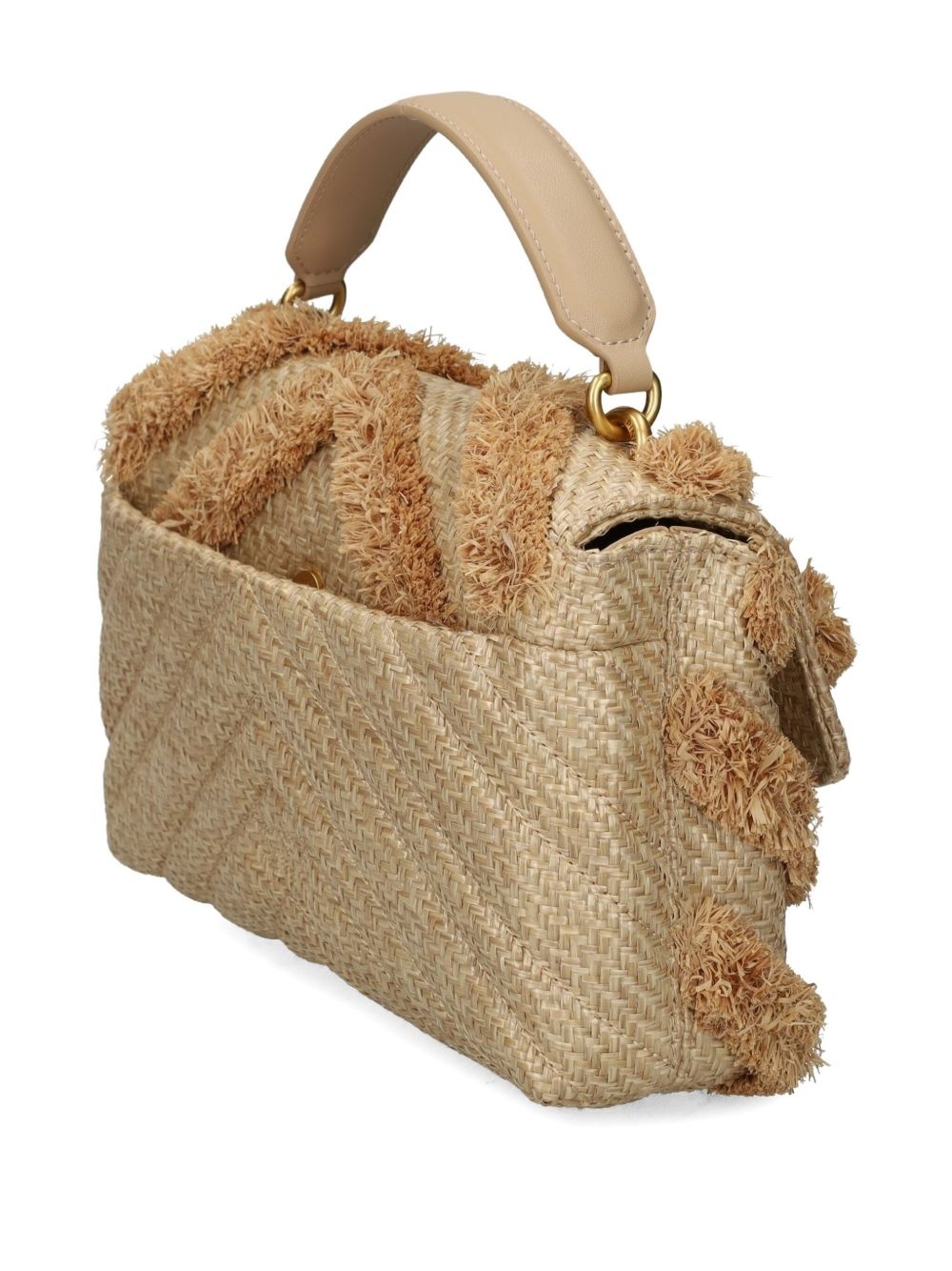 fringed-chevron shoulder bag - 2