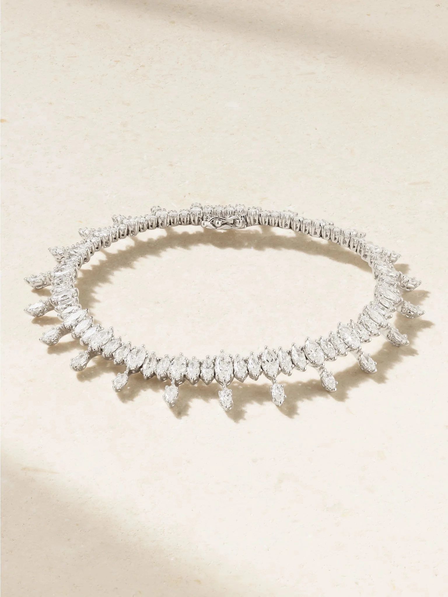Atlas 18-karat white gold diamond bracelet Silver - 1