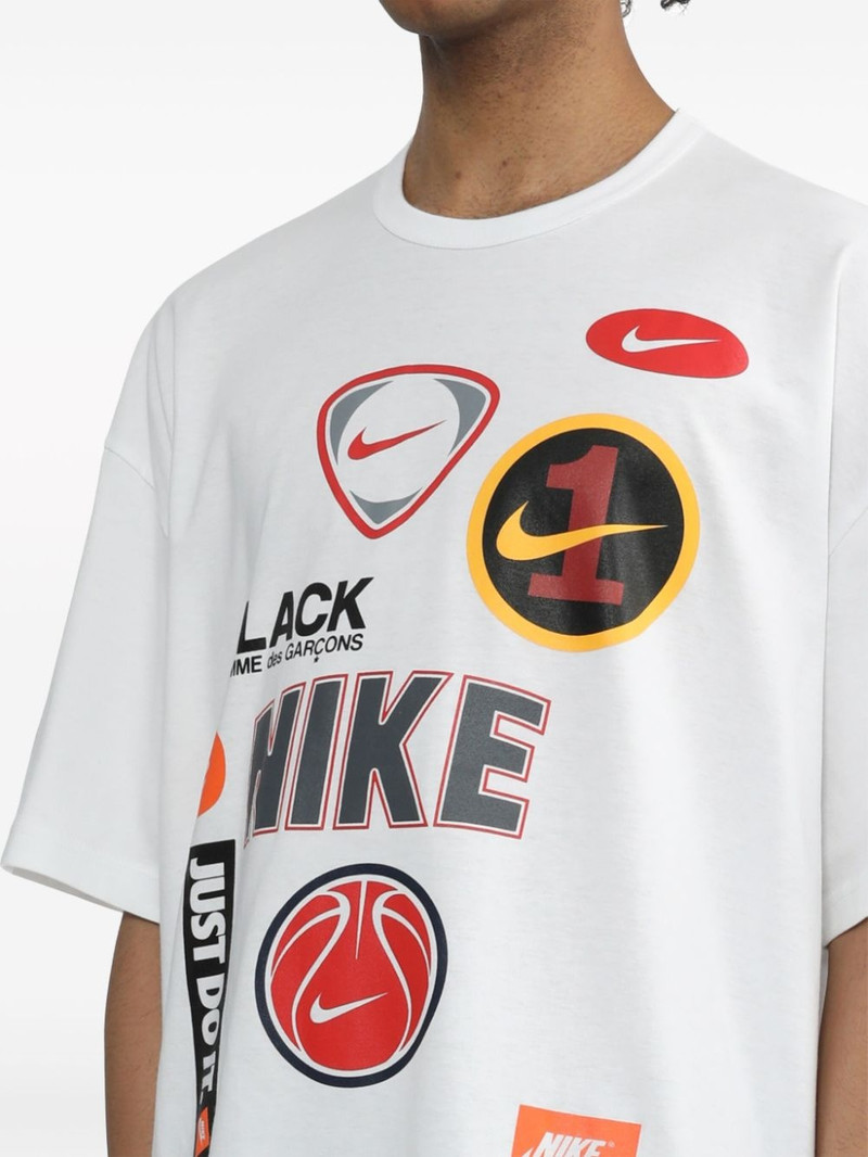 x Nike logo-print cotton T-shirt 5