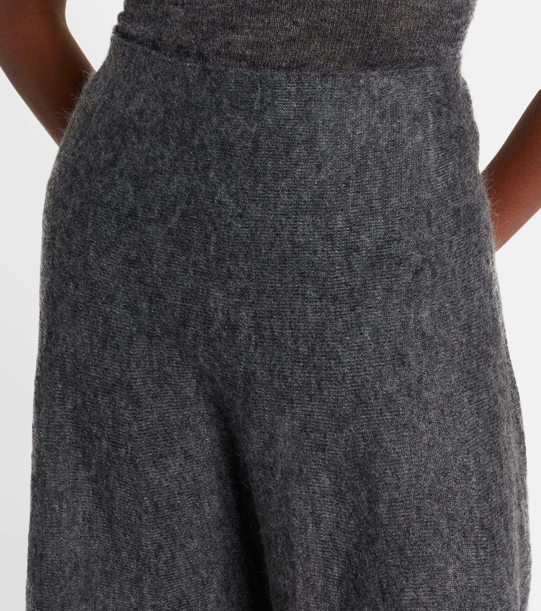 Mohair and wool-blend midi skirt - 4
