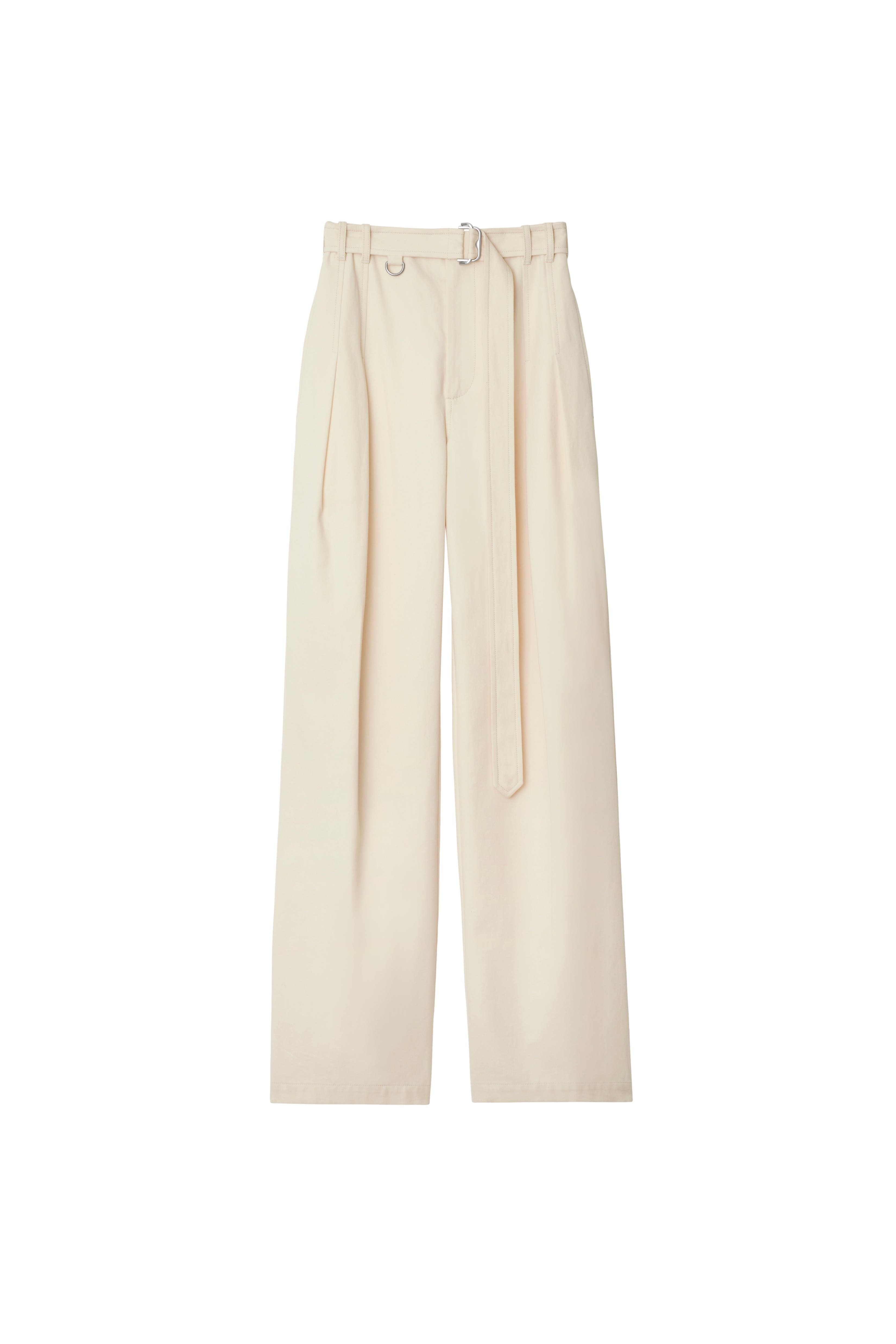 burberry Gabardine Belted Trousers in Lunar at Nordstrom - 2
