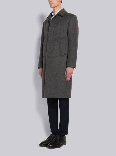 Thom Browne Cashmere Unconstructed Bal Collar Overcoat outlook