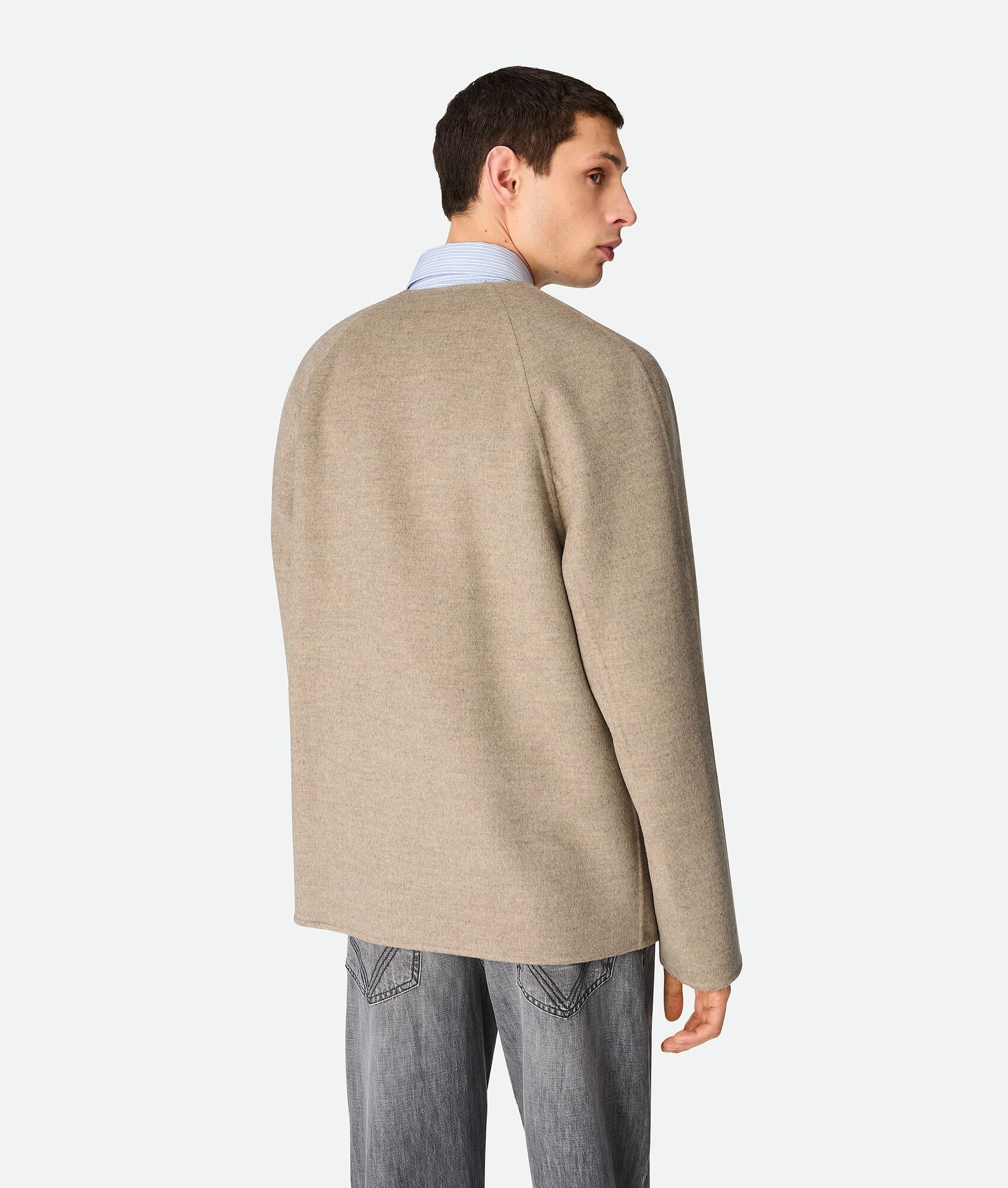 Light Double Wool And Cashmere Coat - 3