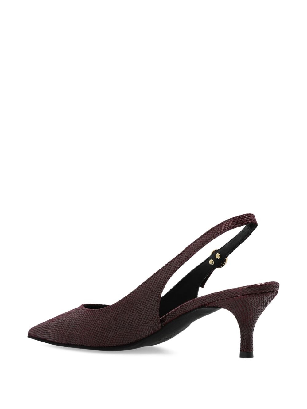 65mm leather heeled pumps - 3