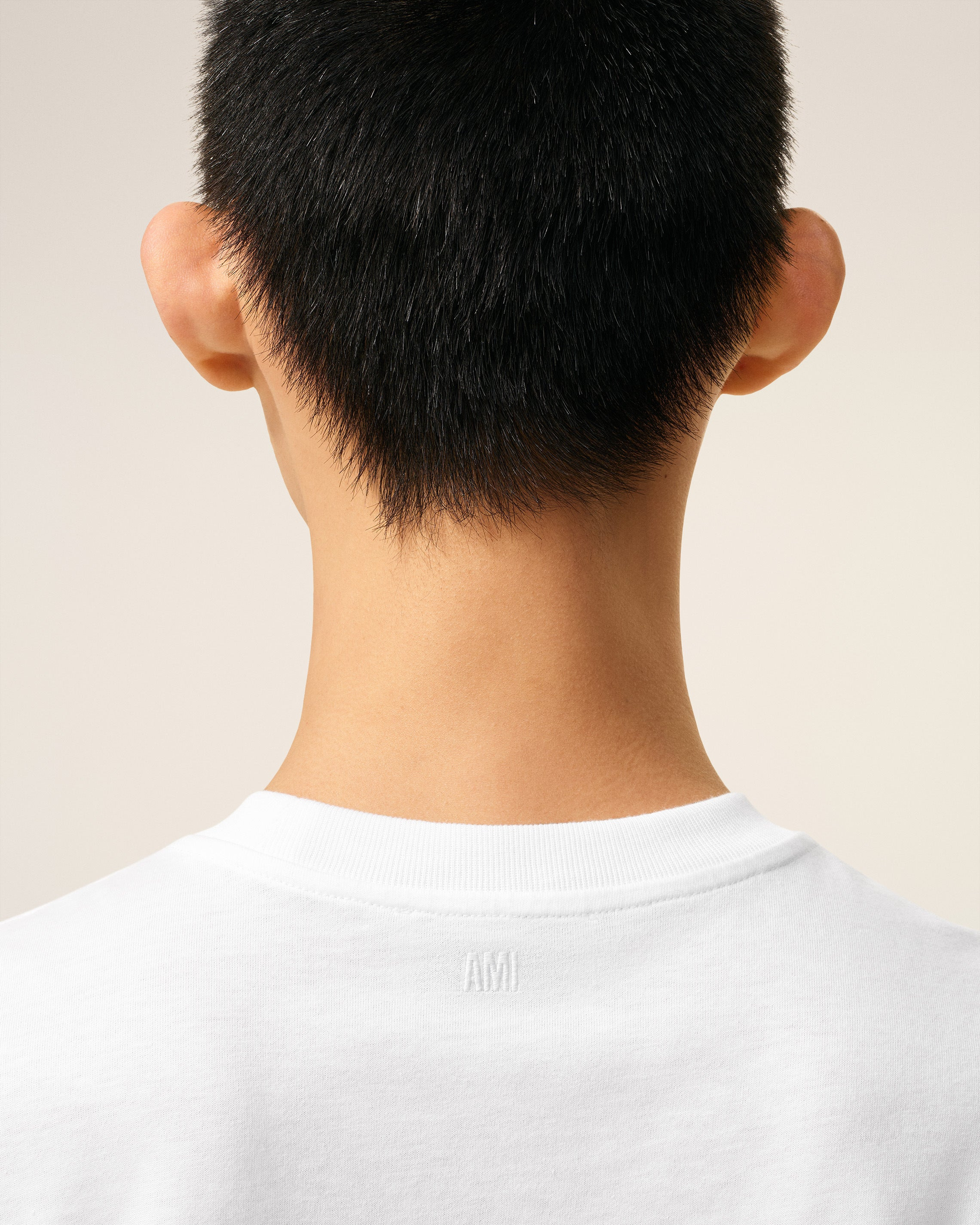 WHITE COTTON AMI DE COEUR T-SHIRT - 4