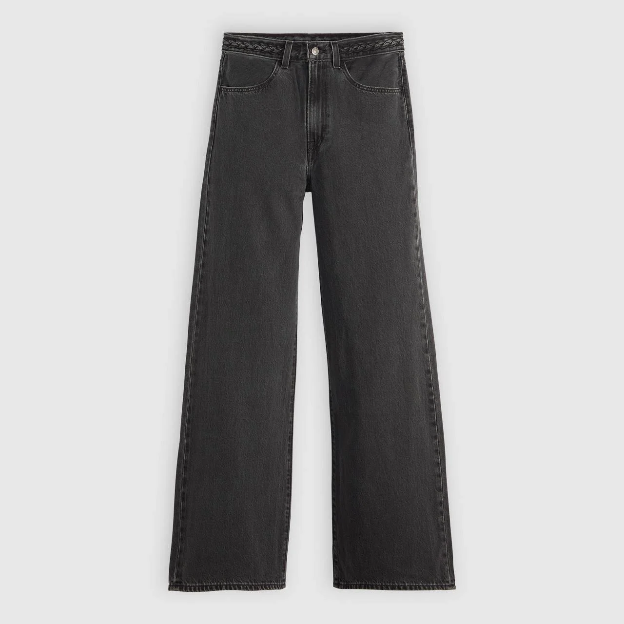 RIBCAGE WIDE LEG BRAIDED WOMEN'S JEANS - 1