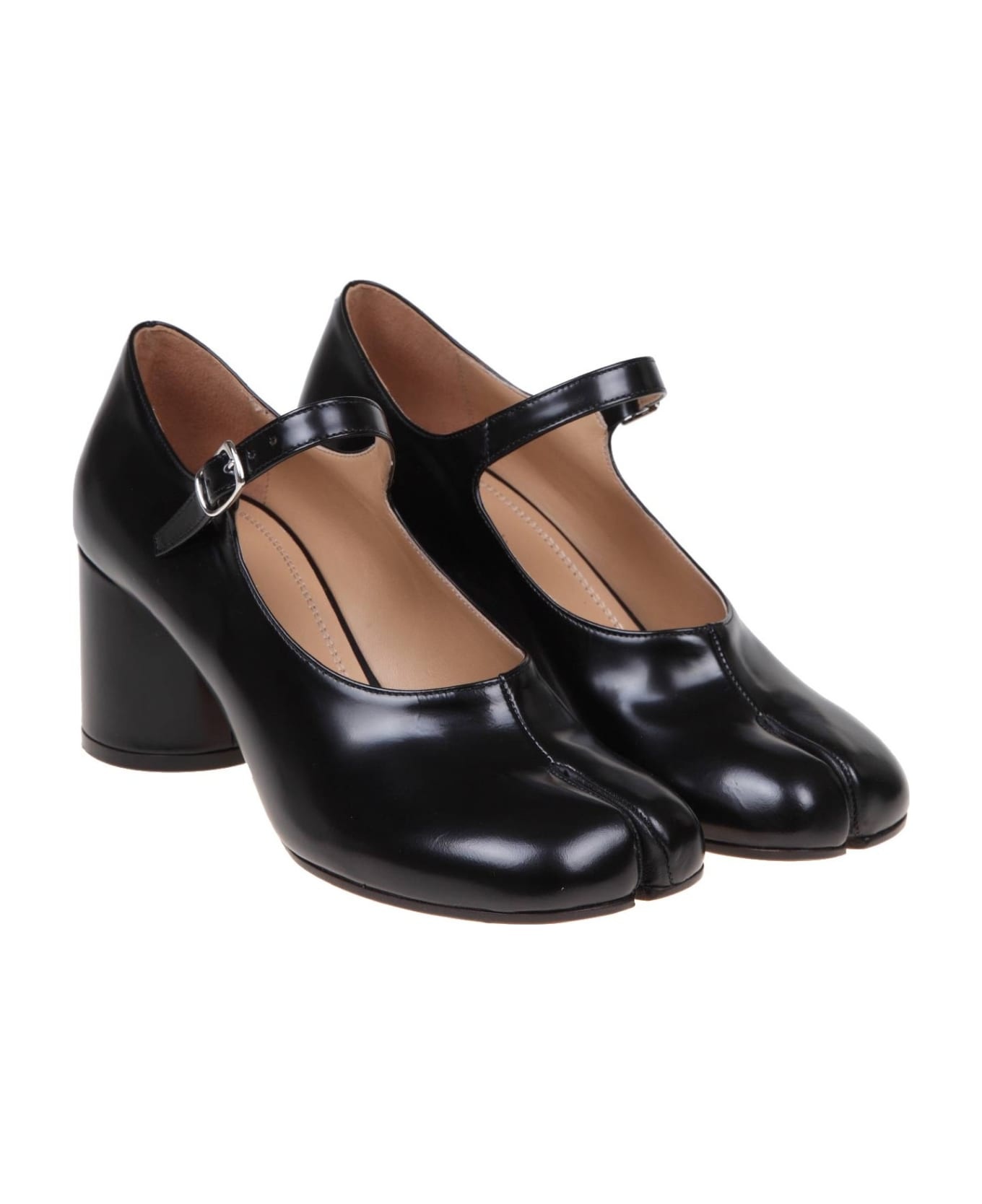 Black Calf Leather Pump - 2